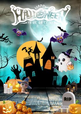 ハロウィン広告の製作しました