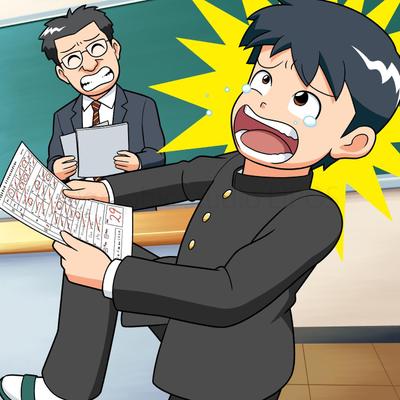 学校生活のイラストを制作しました