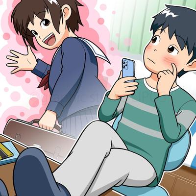 学校生活のイラストを制作しました