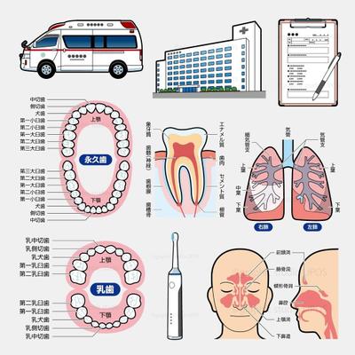 医療系イラスト素材を制作しました