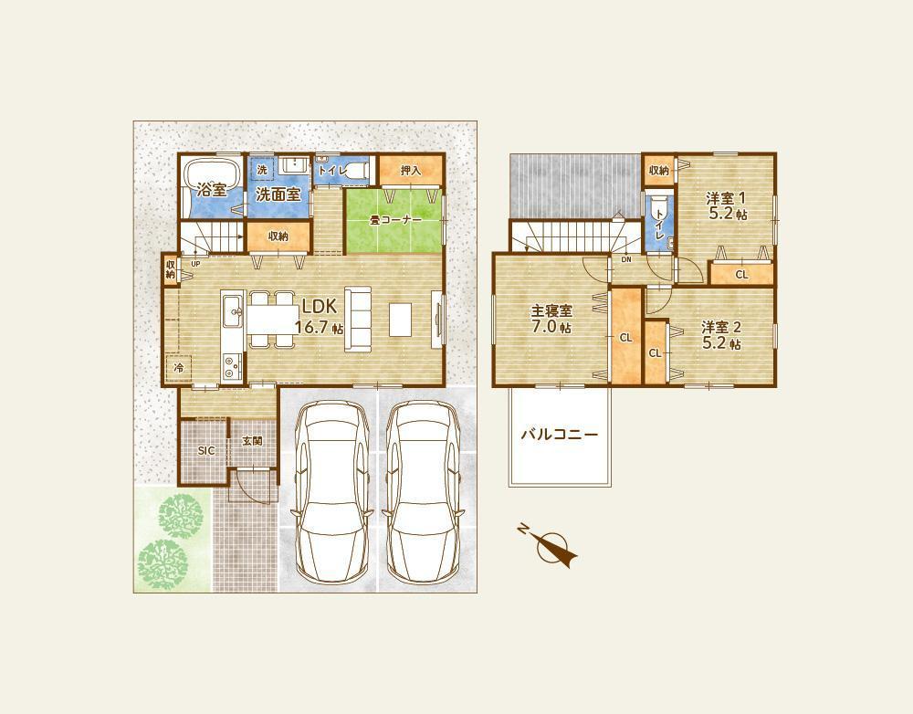 不動産広告用間取り図を作成しました