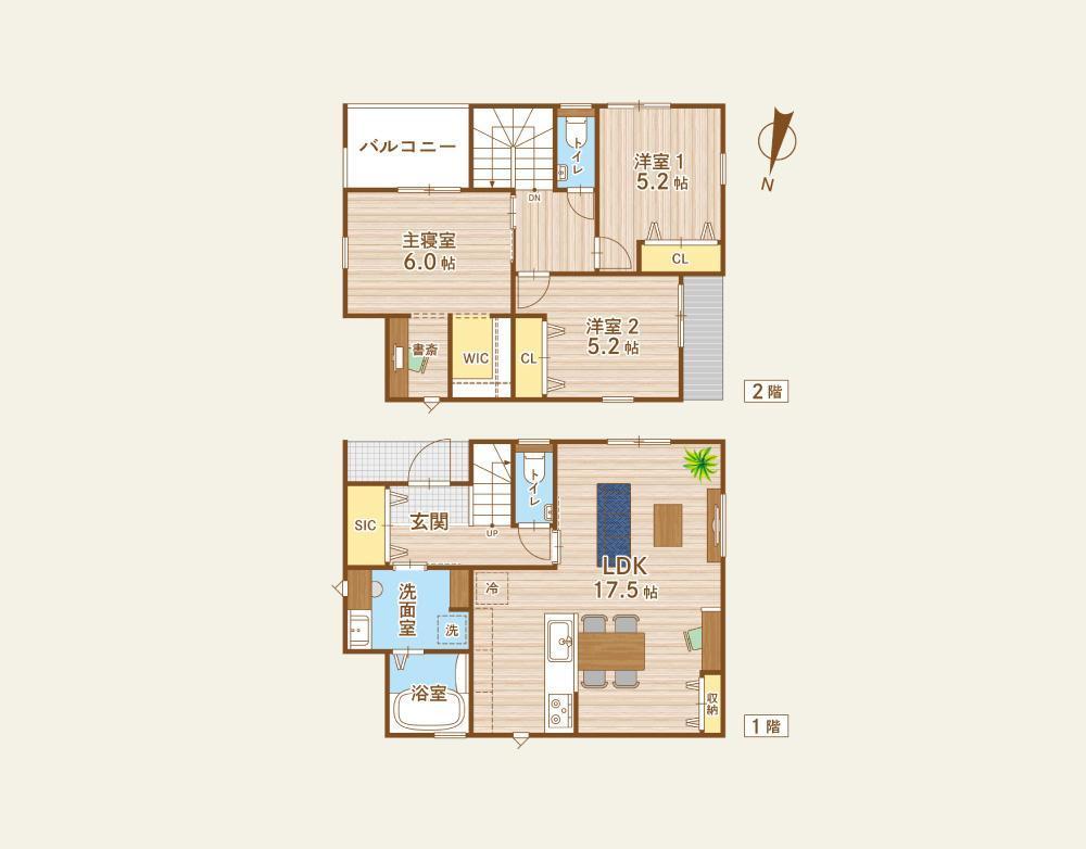 不動産広告用間取り図を作成しました