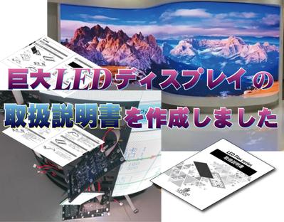 大型LEDディスプレーメーカーの取扱説明書を作成しました