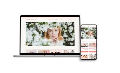 コスメサイトのデザイン制作ました