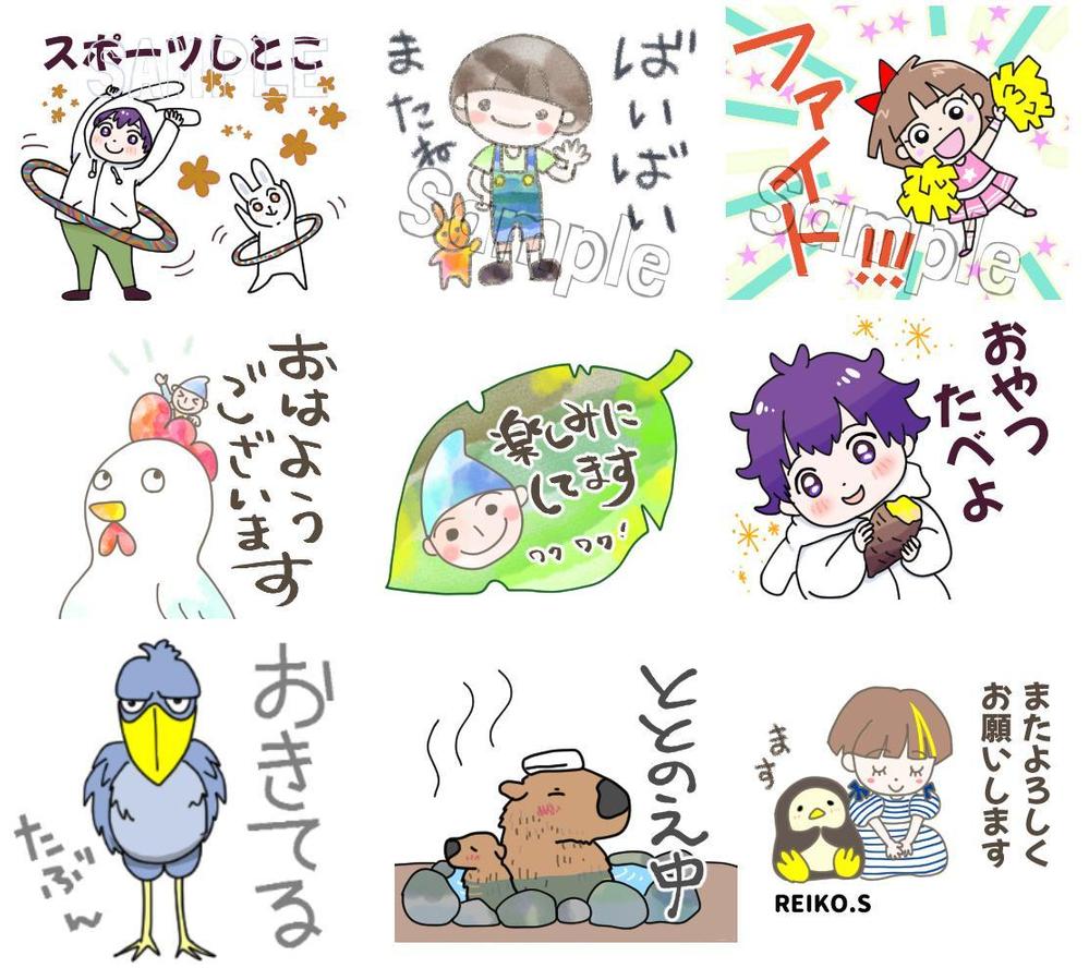 画像サンプル用にこれまで描いた作品をまとめました