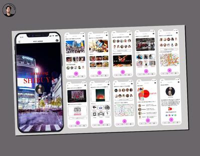 日本を愛する来日外国人インフルエンサーの情報配信アプリUI/UXデザインを作り
ました