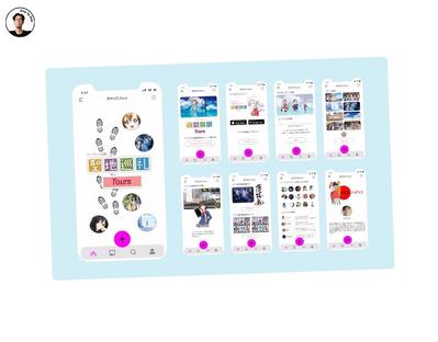 アニメ聖地巡礼ツアーアプリUI/UXデザインを作り
ました