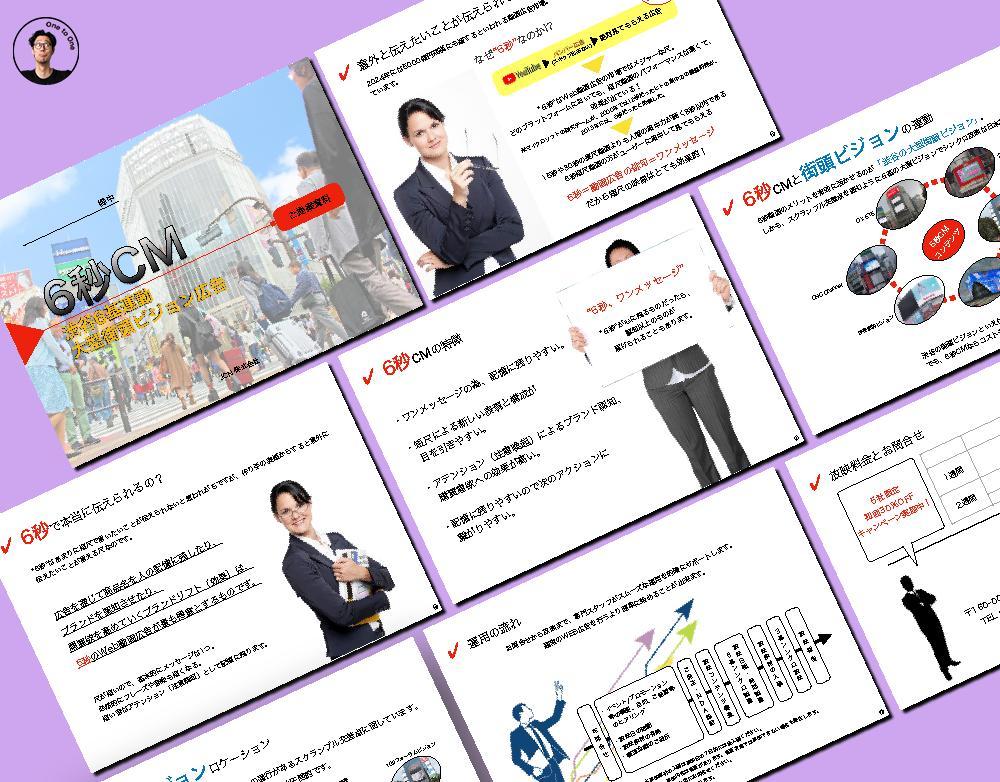 大型街頭ビジョン6秒CM放映企画媒体資料を作り
ました