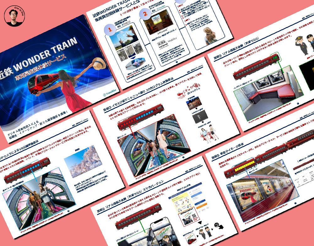 最新ITソリューションによる車両異空間体験サービスの企画提案書を作り
ました