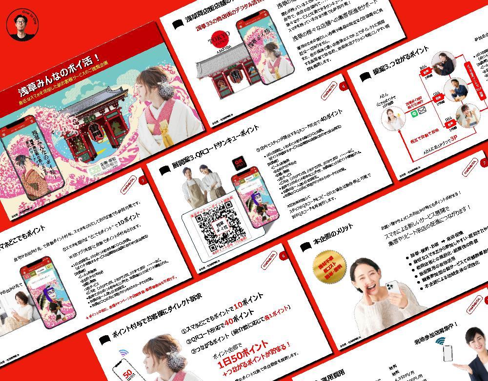 浅草でのスマホによるポイ活の企画提案書を作りました