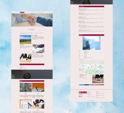 お客様にお見せできるようにオリジナル税理士事務所サイトを制作しました