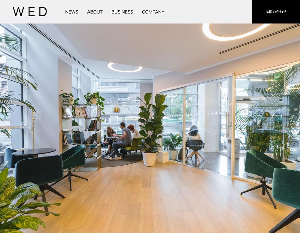 WEB制作会社（架空）のコーポレートサイト（topページのみ）を制作しました