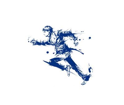 イラスト・空調設備会社様の墨絵イラストを制作致しました