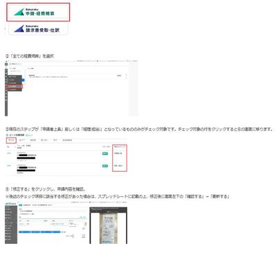 M&A会社様の社員の経費申請書類のチェックを行いました