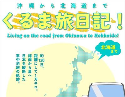 軽自動車で旅をした様子を描いた紀行「くるま旅日記！」(Kindle&ペーパーバック)
の表紙を作成しました