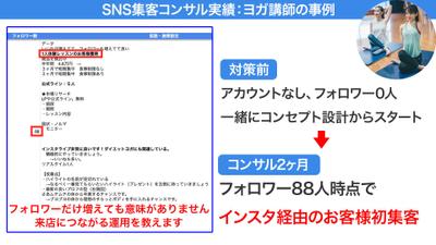 ヨガ講師:アカウント開設2ヶ月以内、フォロワー88人時点で、インスタ経由で体験レッスンのお客様獲得しました