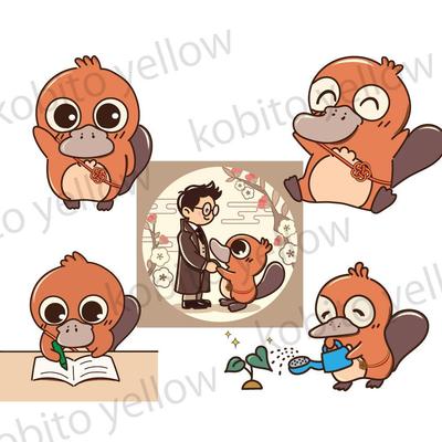 『かものばしサロン』マスコットキャラクター「のばっしーくん」のデザイン制作をしました