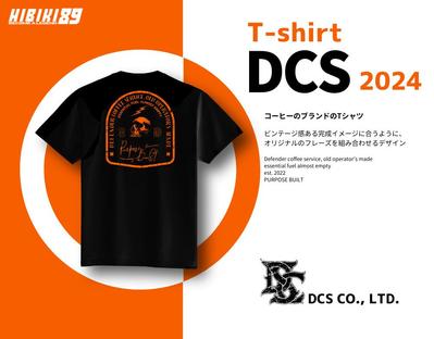 コーヒーのブランドのTシャツデザインしました