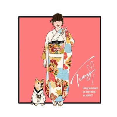 人物、ペットの似顔絵を制作しました