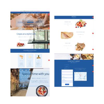 クレープ店デモサイトを作成しました
