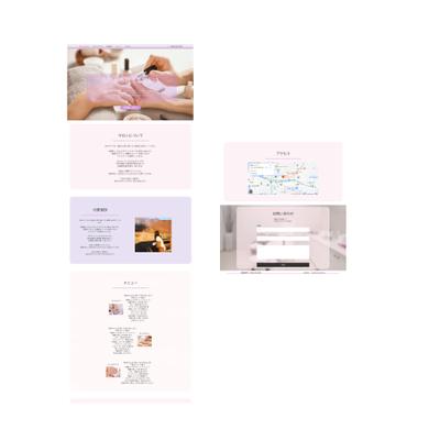 ネイルサロンデモサイトを作成ました