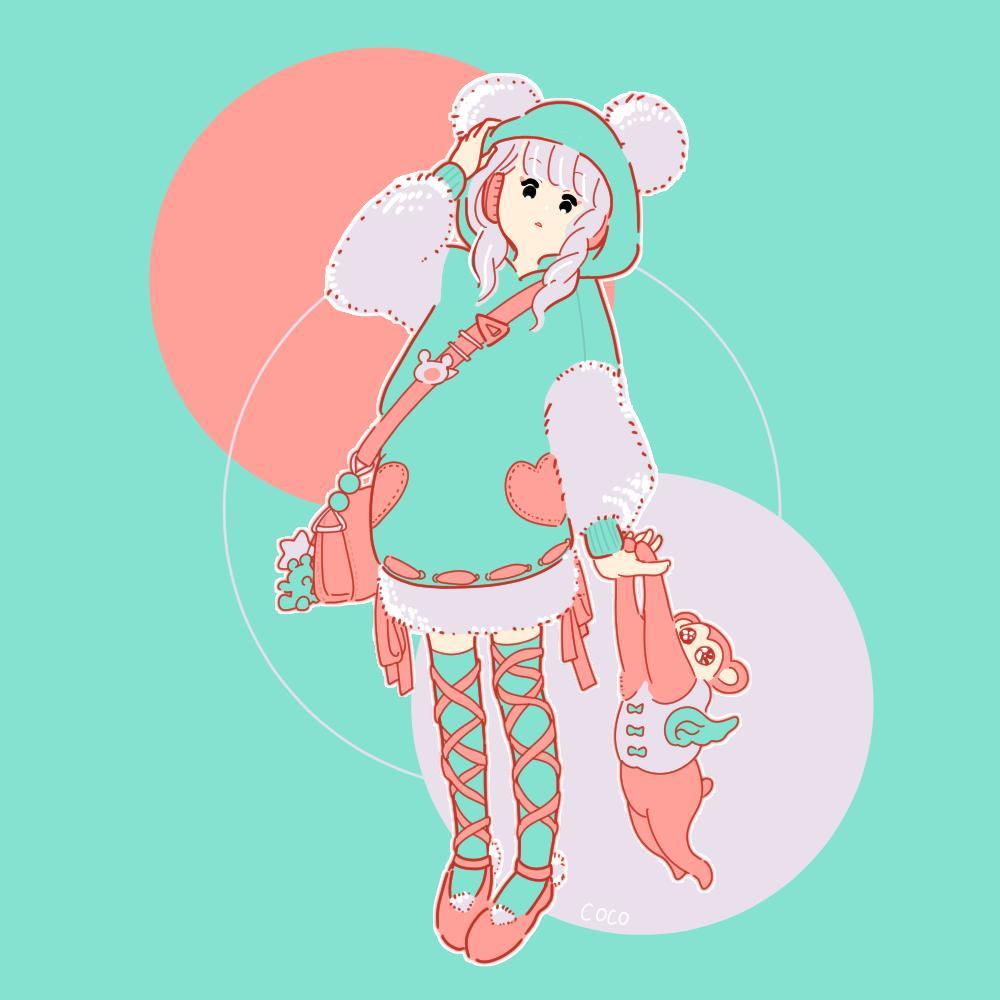 ポップなテイストも描けるのでサンプルにまとめました