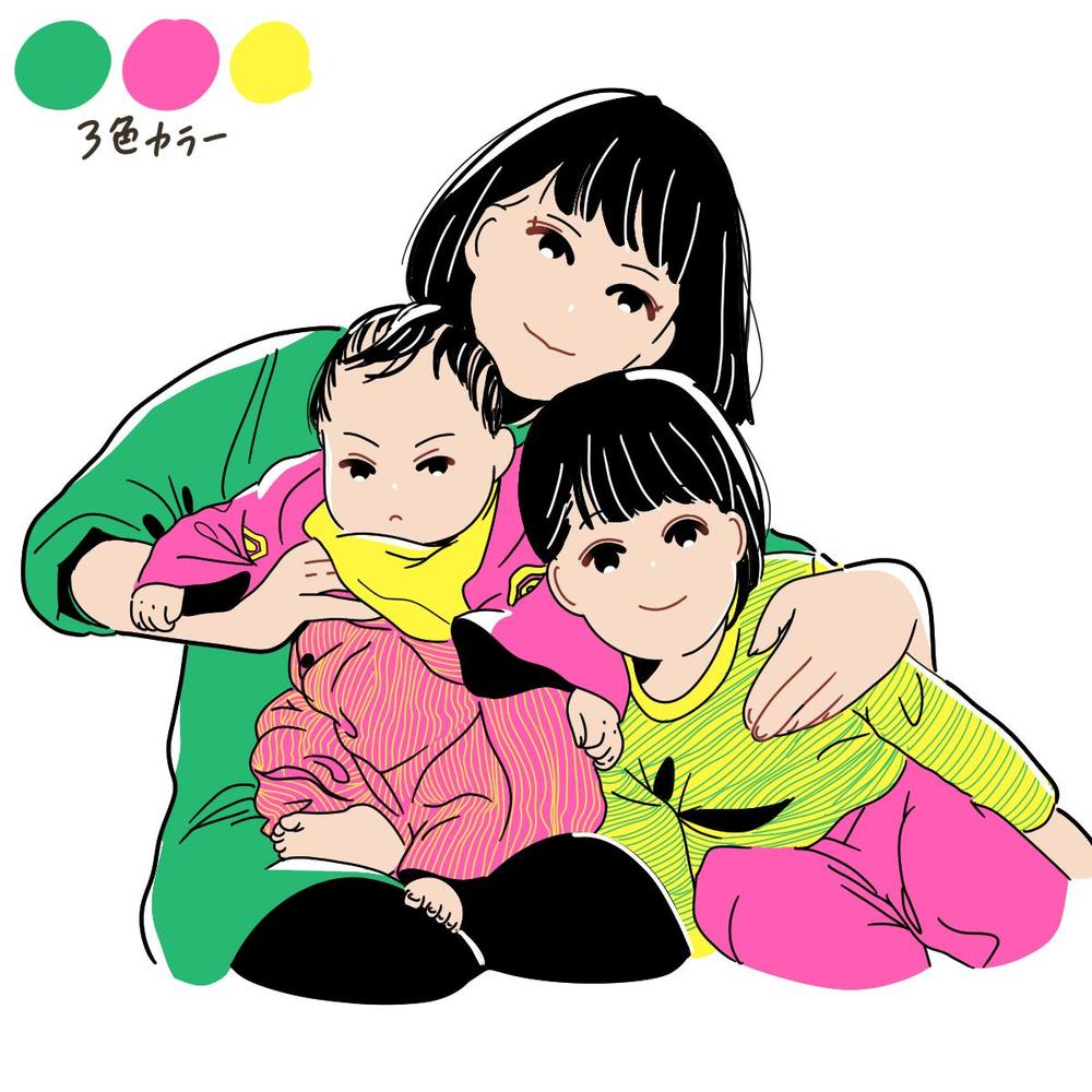 ポップなテイストも描けるのでサンプルにまとめました