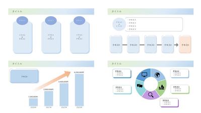 パワーポイントにておしゃれなデザインで作成ました