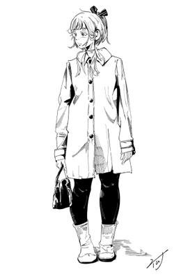 モノクロ少女ました