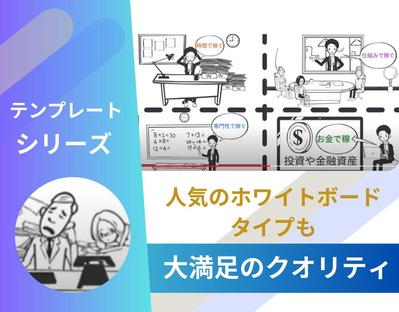 教育教材サービス会社様からサービス紹介のアニメーション動画をホワイトボードタイプで制作しました