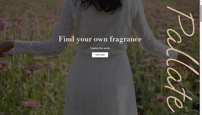 香水のブランドpallateの公式サイトを制作しました