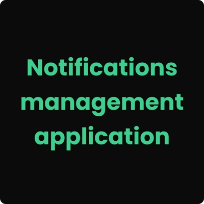 Notifications management appを開発しました