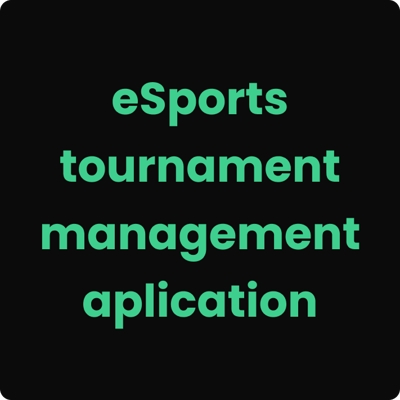 eSports tournament management appを開発しました