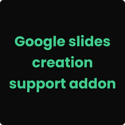 Google slides creation support addonを開発しました