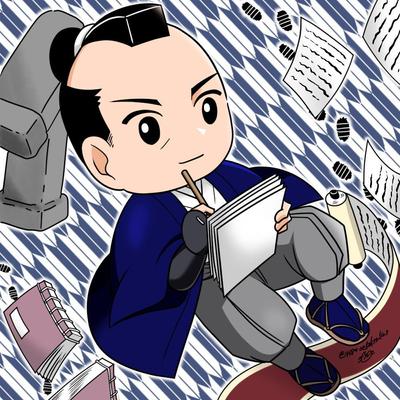 オリジナルキャラクター「介さんと覚さん」を描きました