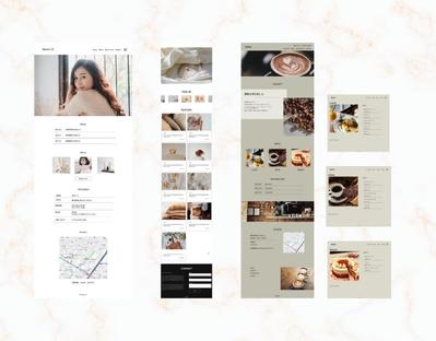 webサイトのデザインを制作しました