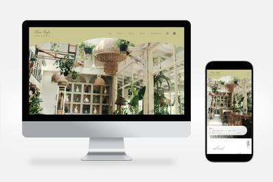カフェ「Flow Cafe」のデモサイトを制作しました
