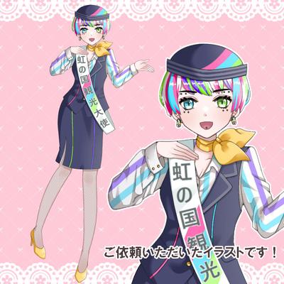 IRIAMで使用できる女性の立ち絵を作成しました