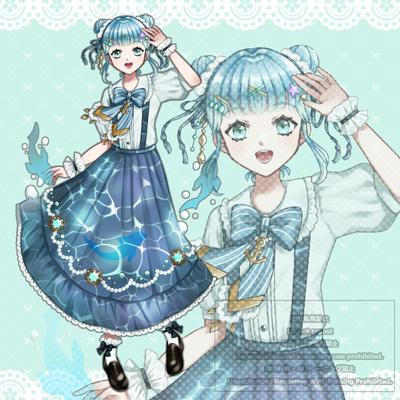 ご依頼でIRIAMで使用できる女の子の立ち絵を作成しました