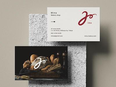 〈 card 〉〈 logo 〉ベーカリーショップのショップカードを制作しました