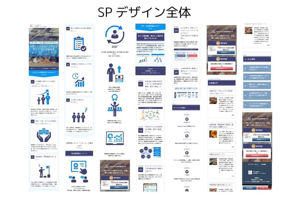 中小企業向け人事評価システムのLP制作【WordPress】ました
