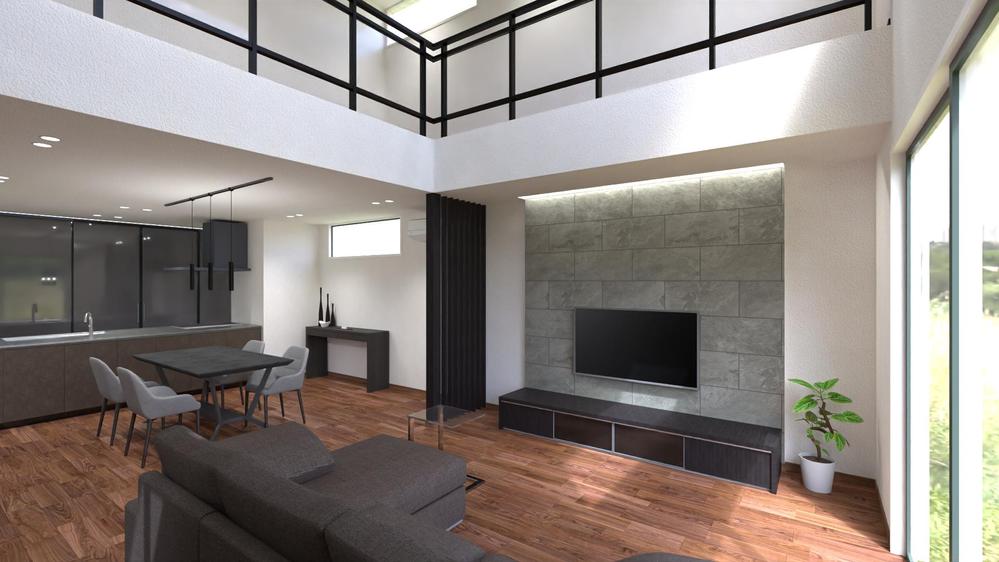 メーカー対応！リアルで高品質な木造住宅LDK CGパース作成しました