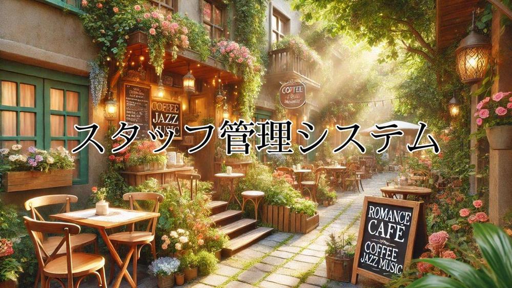 スタッフ管理システム　スクラッチ開発しました