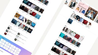 架空の服屋のWebサイトを作成しました