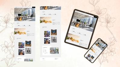 アーティストのプロデュースをしている会社風のコーポレートサイトを作成しました