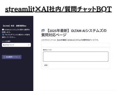 チャットbotの作成をしました