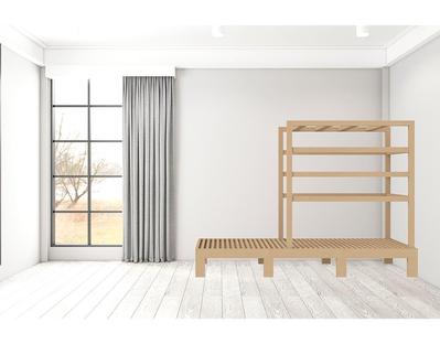 布団干し付きベッド
賃貸マンションにお住いのエンドユーザー様へ 製作・納品いたしました