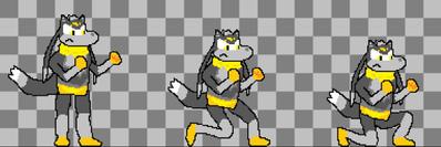 オリジナルゲームで使用するキャラのアニメーションを制作しました