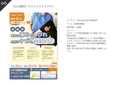 けやき整形外科クリニック(仮)の宣伝チラシを制作しました