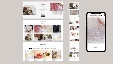 架空のブライダルサイトを（shopify）で構築しました